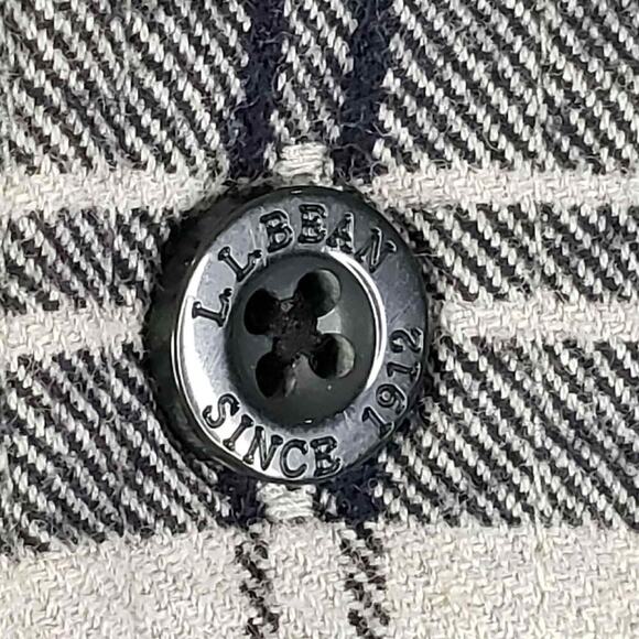 LL Bean Shirt Mens Flannel LS Button Up Size XXL Green Shacket Fleece Lined - Picture 6 of 9